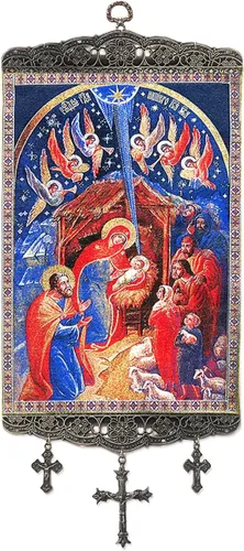Vista 5 de Religious Gifts Icono de tapiz católico ortodoxo de San Arcángel Gabriel, 17 pulgadas