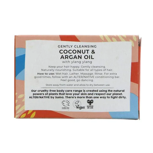 Vista 6 de Alter Native Natural Coconut & Argan - Barra de champú de glicerina de 3.15 onzas