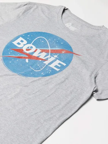 Vista 2 de Liquid Blue David Bowie's in Space Logo - Camiseta de manga corta