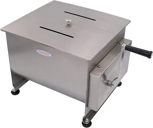 Vista 5 de Hakka - Mezclador manual de carne de doble eje (45 libras/22,5 L)