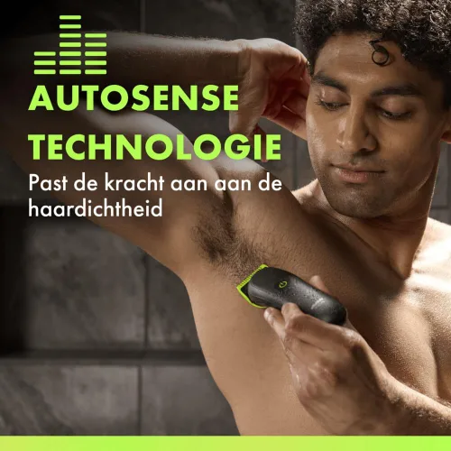 Vista 3 de Gillette Labs i5 Body + Intimate Trimmer Men Black/Green