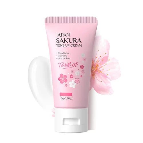 Vista 9 de Crema hidratante facial para tonificar, Sakura Essence Glow Crema hidratante facial de 1.06 onzas líquidas, piel seca y suave, ligera, nutritiva