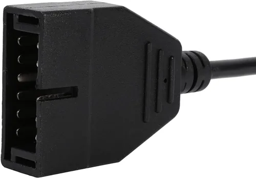 Vista 9 de Adaptador de diagnóstico OBD2 de 12 pines a 16 pines para herramientas de reparación automática de vehículos, adaptador de herramienta