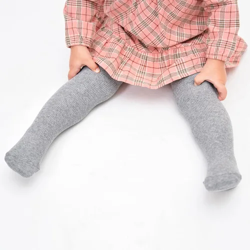 Vista 5 de Stelle Medias de bebé para niña, mallas de punto sin costuras, medias de algodón para bebés