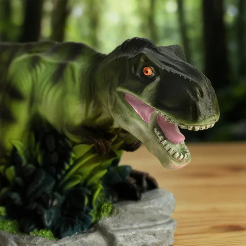 Vista 2 de Gaolinci Alcancía T-Rex, banco de monedas, banco de cambios, figuras decorativas de dinosaurios