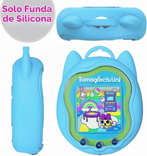 Vista 3 de Funda de silicona para Tamagotchi Uni Interactive Virtual Pet Azul