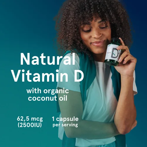 Vista 6 de Puori Cápsulas blandas de vitamina D3, 2500 UI (62.5 mcg) – Suplementos de vitamina D3 de rápida absorción para apoyo del sistema inmunológico