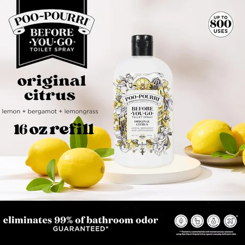 Vista 2 de Poo-Pourri - Espray para inodoro Before-You-Go, botella de repuesto, fragancia Original