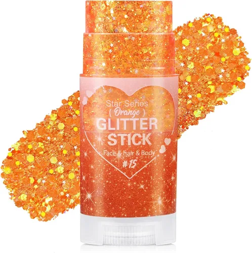 Vista 11 de Go Ho Patriotic Body Glitter Stick, accesorios del 4 de julio, rojo, blanco