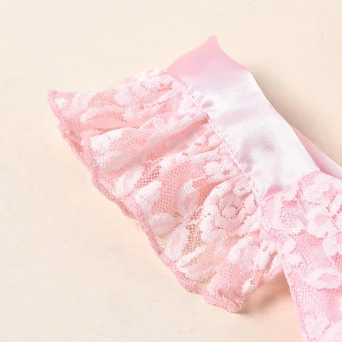 Vista 6 de Pelele para bebé niña, recién nacida, de vestido tutú con volantes y encaje, atuendo de princesa