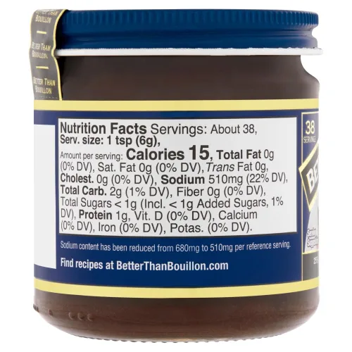 Vista 7 de Better Than Bouillon Brand, paquete variado reducido en sodio con 1 base de pollo, 1 base de carne de res y 1 base vegetal, frascos de 8 onzas