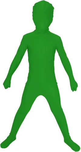 Vista 28 de Aniler Disfraz de Halloween de elastano para niños de 6 a 16 años, body de animal para cosplay, overol para niñas Negro