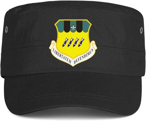 Vista 2 de Cadet Army Cap 2D Bomb Wing Adjustable Baseball Hat Vintage Military Flat Top Cap