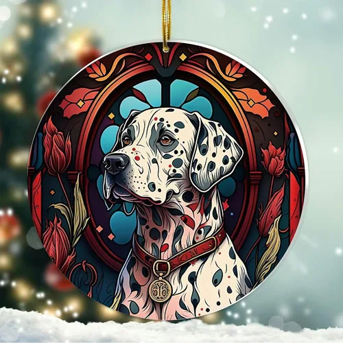 Vista 18 de Regalos de Malamute de Alaska - Adorno Navideño de Perro de Alaska 2025 Regalos de Perro de Alaska para Mujeres, Adorno de Malamute de Alaska