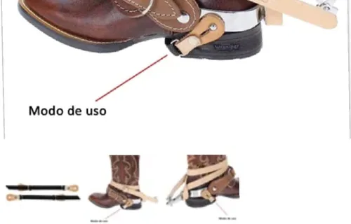 Vista 5 de Correas de nailon negro para montar toros para adultos, 5/8 "x 15", hecho en Brasil Master Bulls