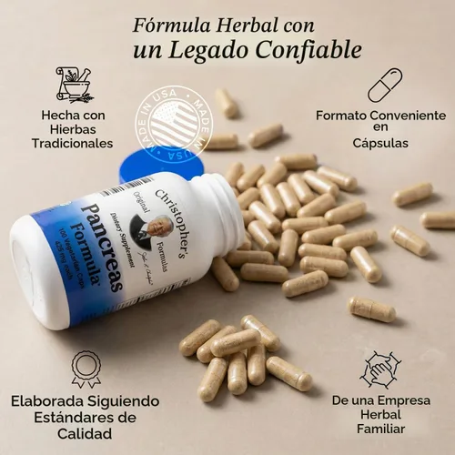 Vista 5 de Dr. Christopher's Pancreas Formula - Limpieza del páncreas Detox & Repair - Probióticos para la salud digestiva