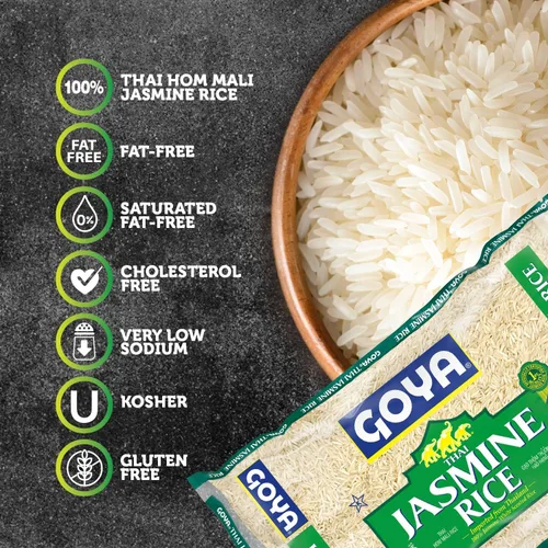 Vista 3 de Goya Foods Jazmín Arroz, 5 libras (paquete de 8)