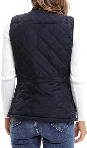 Vista 4 de Argstar Chaleco acolchado ligero con bolsillos con cremallera (XS-2XL)
