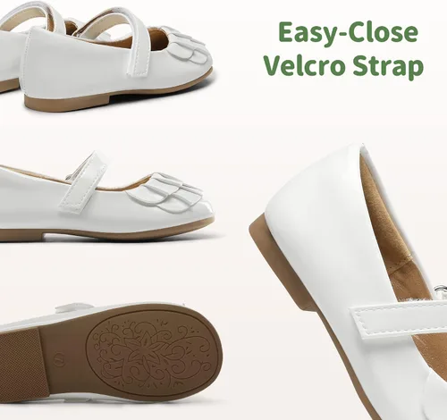 Vista 4 de DREAM PAIRS Zapatos de vestir Mary Jane para niñas pequeñas