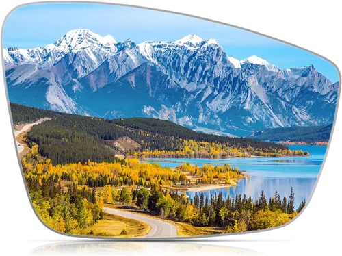 Vista 10 de BDFHYK Cristal de espejo Compatible con VW Passat 2012-2015, espejo retrovisor convexo con placa de respaldo 561857522A, 5C6857522A, calefactable
