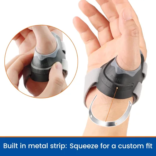 Vista 2 de CMC - Soporte estabilizador de pulgar para osteoartritis, alivio de lesiones y dolor de artritis, férula de espica para mujeres y hombres