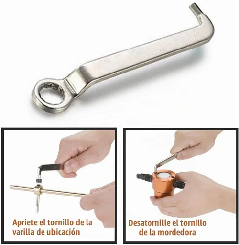 Vista 8 de Dicfeos Cortador de Chapa de Doble Cabezal, Accesorio Versátil de Taladro Roedor para Corte Recto, Curvo y Circular, Acero Máximo Calibre 14