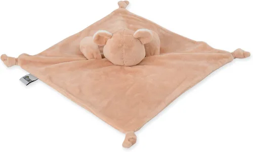 Vista 3 de KINREX Manta de seguridad de oso de peluche para bebés, toalla calmante de felpa suave, juguete de edredón unisex para bebé, compañero de sueño
