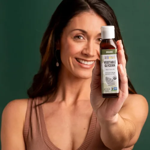 Vista 6 de Aura Cacia Aceite orgánico para el cuidado de la piel, glicerina vegetal, 4 onzas líquidas