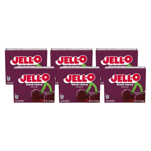 Vista 21 de Jell-O Postre de gelatina sin azúcar, plátano fresa (paquete de 4)