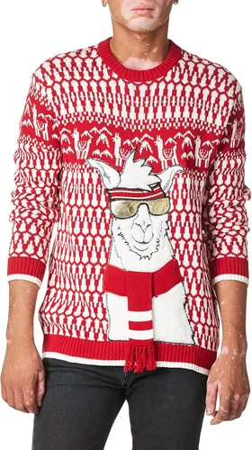 Vista 3 de Blizzard Bay Suéter feo de Navidad para hombre Llama