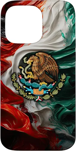 Vista 21 de Funda para iPhone 17 con diseño de bandera mexicana ahumada del orgullo de México del Cinco de Mayo