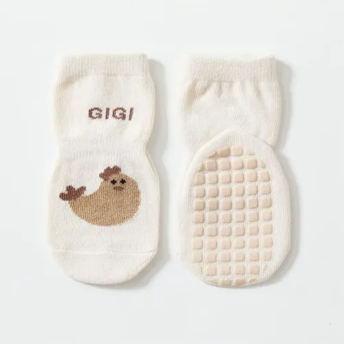 Vista 3 de Adeimoo Calcetines antideslizantes de algodón con diseño de dibujos animados para bebés y niñas pequeñas