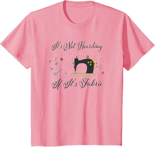 Vista 69 de It's Not Hoarding If Its - Camiseta de costura para acolchado, Blanco, S