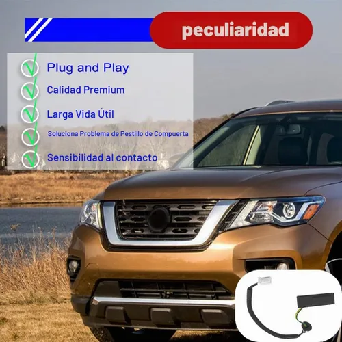 Vista 5 de Interruptor de liberación abierta para maletero trasero compatible con Nissan Pathfinder 2013-2020, interruptor de tapa de portón trasero con botón