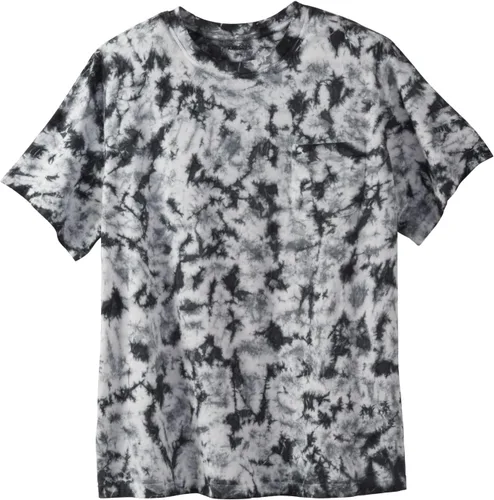 Vista 42 de KingSize Big & Tall Shrink-Less - Camiseta ligera, con cuello redondo, con bolsillo para hombre Gris Caliente Carbón