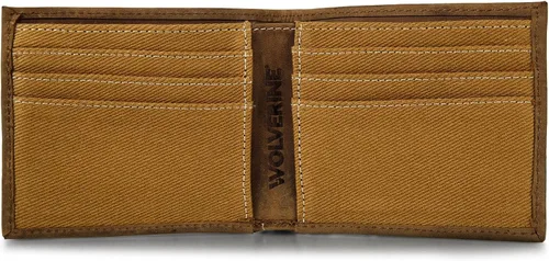 Vista 62 de WOLVERINE Billetera plegable de lona/cuero para hombre