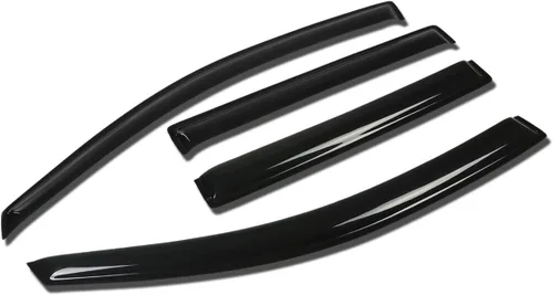 Vista 18 de Auto Dynasty 4 unidades de cinta en la visera de ventilación de ventana, deflector, protector de lluvia compatible con Nissan Maxima 2004-2008