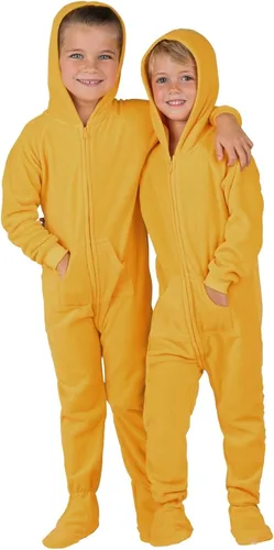 Vista 5 de Footed Pajamas - Mameluco familiar con capucha a juego Suéteres de una pieza para niños, niñas, hombres, mujeres y mascotas Unisex