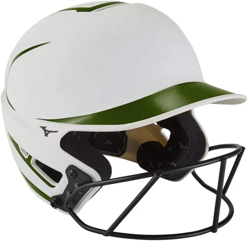 Vista 8 de Mizuno Casco de bateo de sóftbol F6 Fastpitch para adultos con máscara