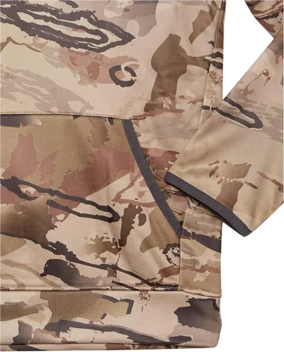 Vista 4 de Under Armour Sudadera con capucha para niños, bolsillo frontal grande, de secado rápido y ligera