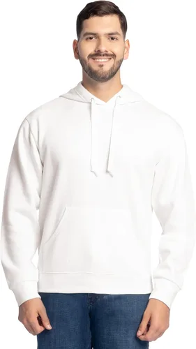 Vista 11 de Fruit of the Loom Men's Eversoft Fleece Pullover Hooded Sweatshirt, Moisture Wicking & Breathable Jersey jaspeado caqui