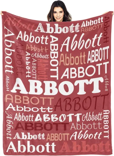 Vista 17 de Ships Next Day Custom Blanket with Name Personalized Throw Blanket for Baby Kid Customized Gifts for Dad, Mom, Grandpa, Grandma, Son, Daughter Algae