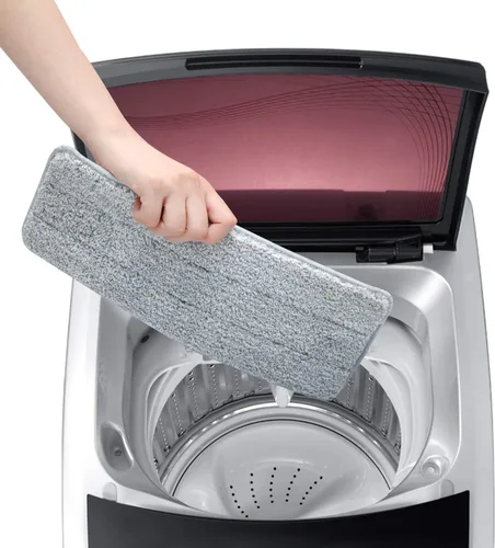 Vista 6 de Cabezales de repuesto de mopa de microfibra a prueba de balas, almohadillas lavables para limpieza de suelos compatibles con Tethys y la mayoría