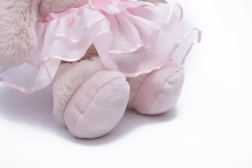 Vista 7 de DILLY DUDU Muñeca de conejo de peluche de bailarina/ballet de 10 pulgadas (Rosa)