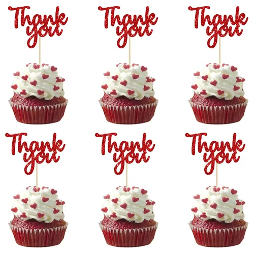 Vista 10 de Gyufise Paquete de 36 adornos para cupcakes con purpurina negra para Acción de Gracias, decoraciones para baby shower, niños y niñas, suministros
