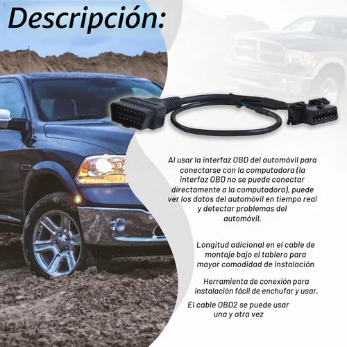 Vista 3 de Cable de diagnóstico OBD2 para puerta de enlace de seguridad