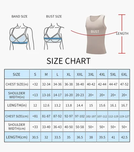 Vista 6 de Chest Binder Binder Trans Transgender FTM Tomboy Breast Binder Bras for Women