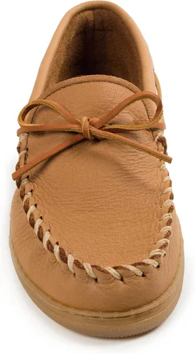 Vista 2 de Minnetonka Mocasines de cuero de piel de alce para hombre