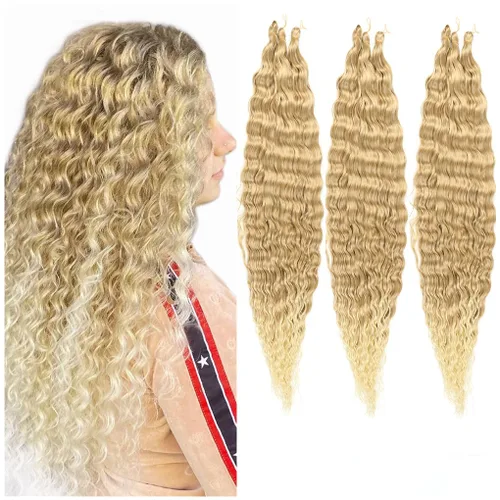 Vista 37 de 3 trenzas de ganchillo Passion Twist, cabello sintético preseparado para trenzar de 14 pulgadas, 3 paquetes de cabello trenzado pretrenzado