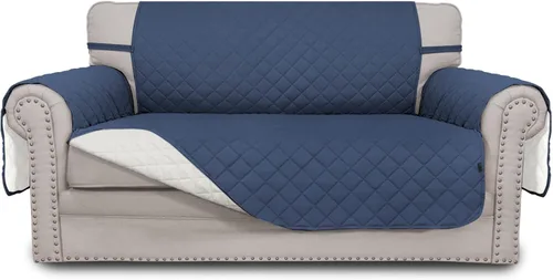 Vista 267 de Easy-Going - Funda reversible para sofá, resistente al agua, con varillas de espuma y correas elásticas, protector de muebles para mascotas y perros